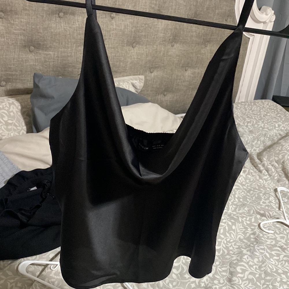 Perfect Black Silk Blouse To Go Out In!